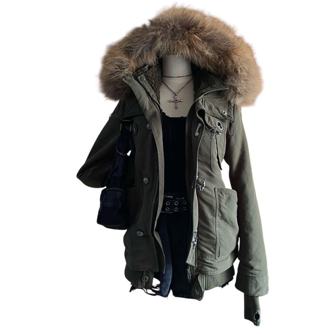 SLY ファー モッズコート 平成 y2k フェアリーグランジ ダークコア