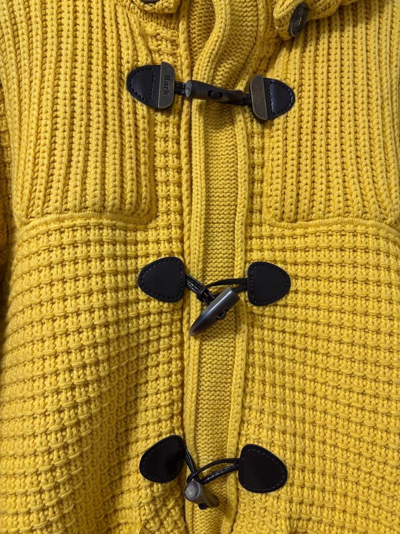 【希少】✨美品✨Bark バーク ニットダッフルコート　アウター　イエロー