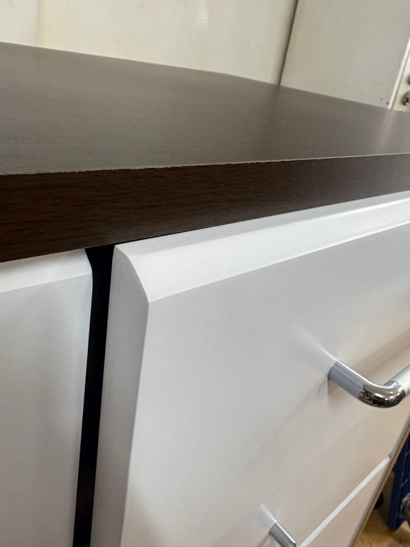 M111 ハイチェスト 幅905mm ホワイト/ダークブラウン