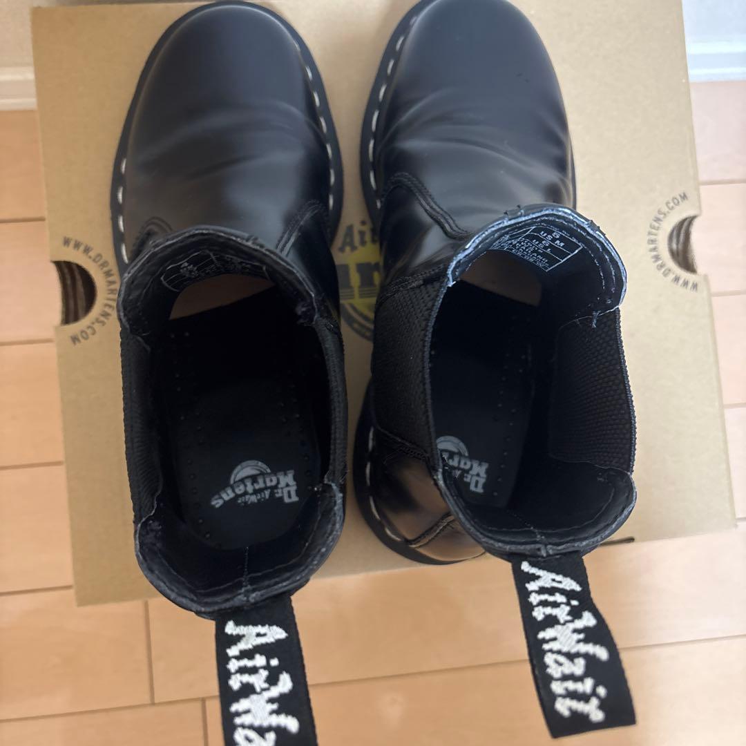 ドクターマーチン　ホワイトステッチ チェルシーブーツ　サイドゴア　UK4