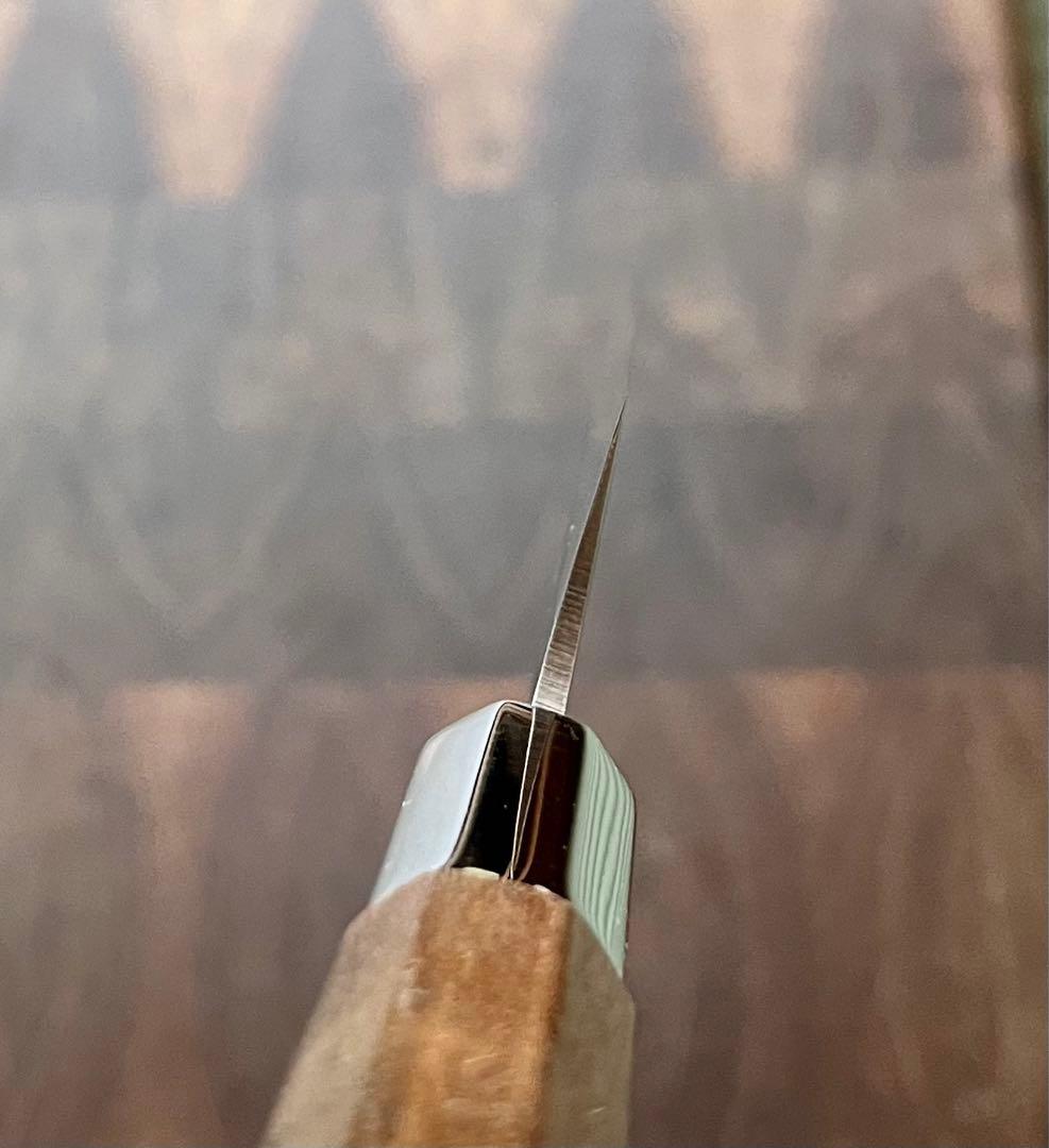 土佐打刃物 黒鳥鍛造工場 240mm 両刃 柳刃 刺身　包丁 銀三鋼 鏡面仕上