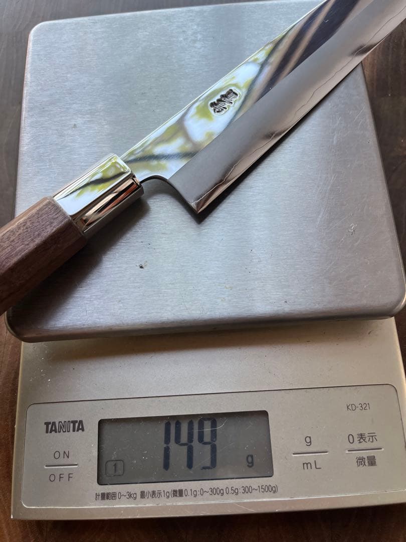 土佐打刃物 黒鳥鍛造工場 240mm 両刃 柳刃 刺身　包丁 銀三鋼 鏡面仕上