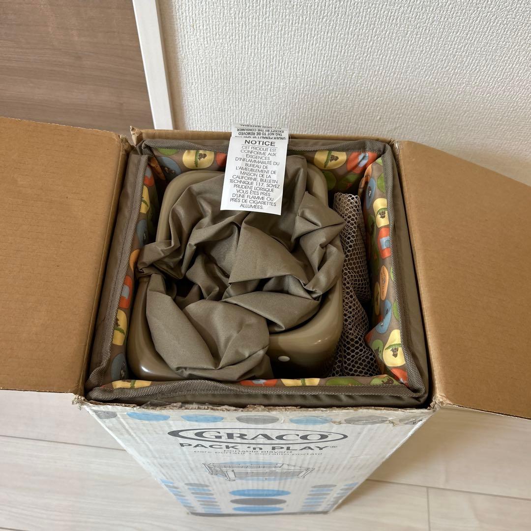 【未使用】プレイヤード ベビーサークル ベビーベッド グレコ GRACO