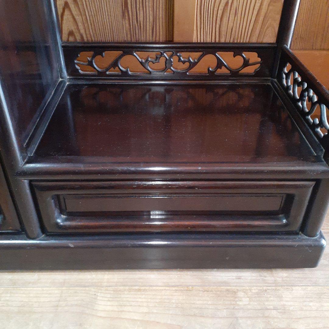 最終価格【長期保管品】茶棚 茶箪笥 昭和レトロ 古家具 飾棚 松竹模様 古民家