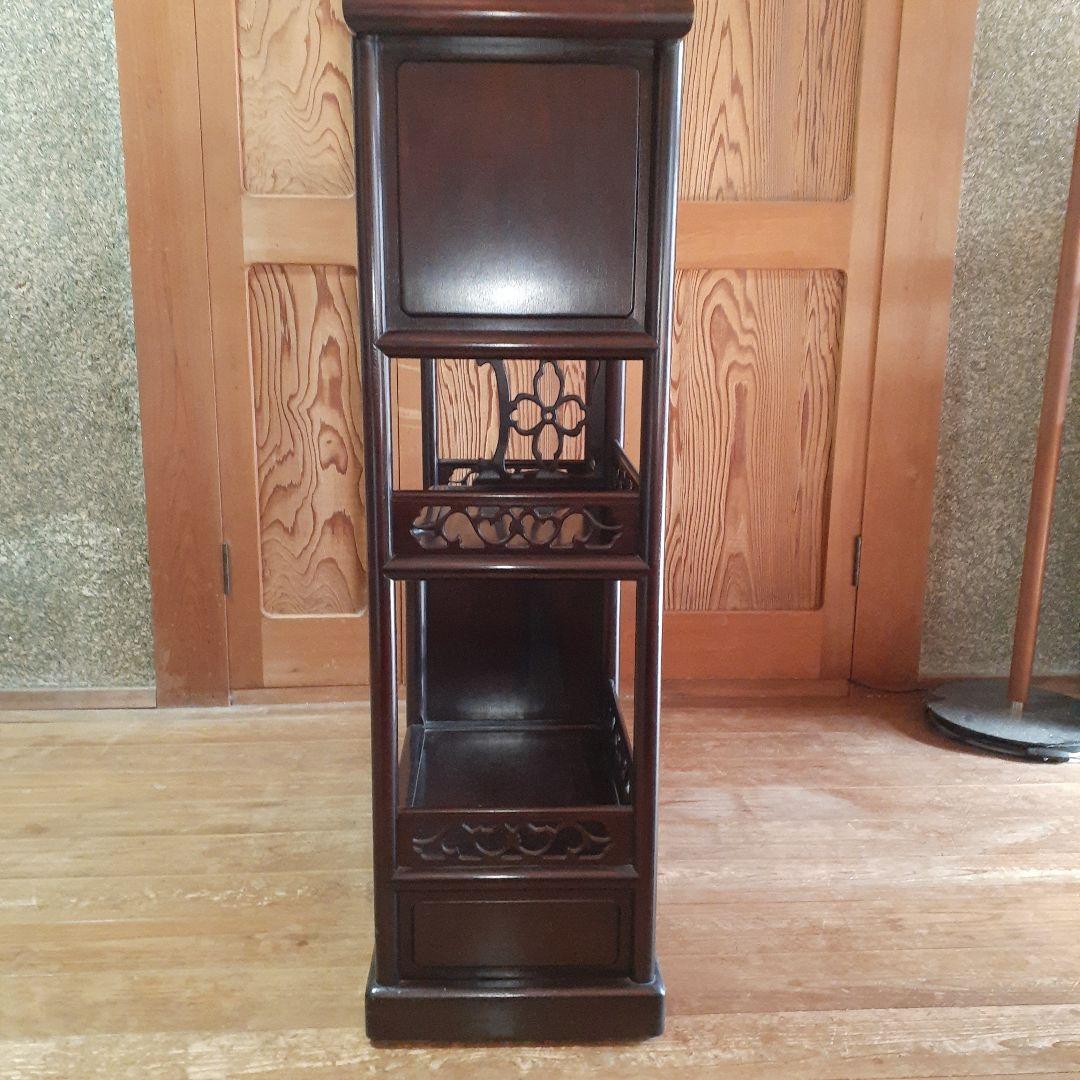 最終価格【長期保管品】茶棚 茶箪笥 昭和レトロ 古家具 飾棚 松竹模様 古民家