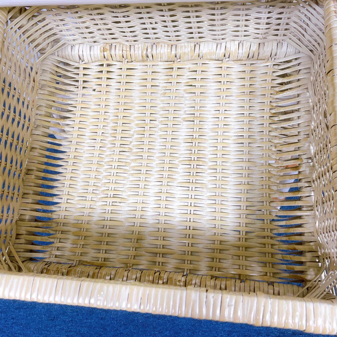 【送料込】KOIZUMI ラタン家具 籐 4段チェスト キャスター付 収納タンス