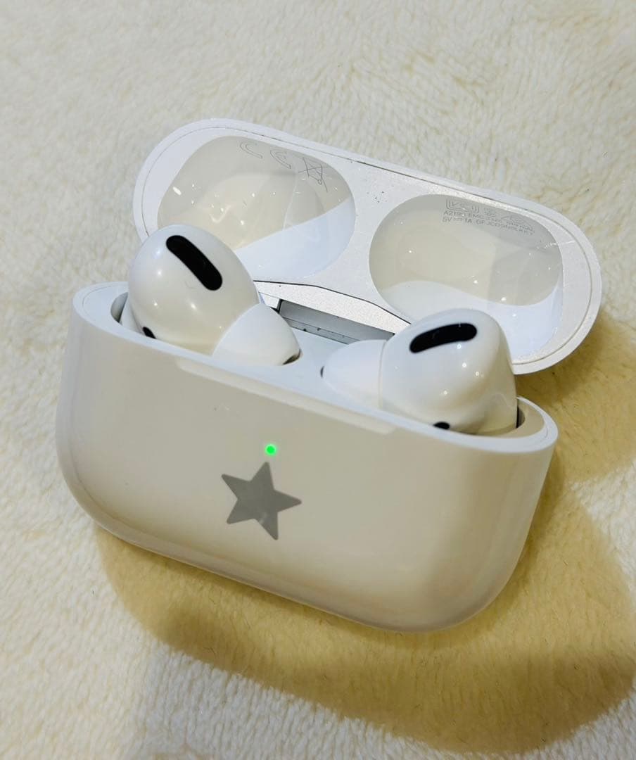 AirPods Pro ワイヤレスイヤホン 星柄　完動品