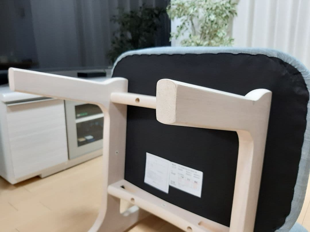 ニトリ ダイニングチェア リラックスワイド Nシールド布 ターコイズブルー