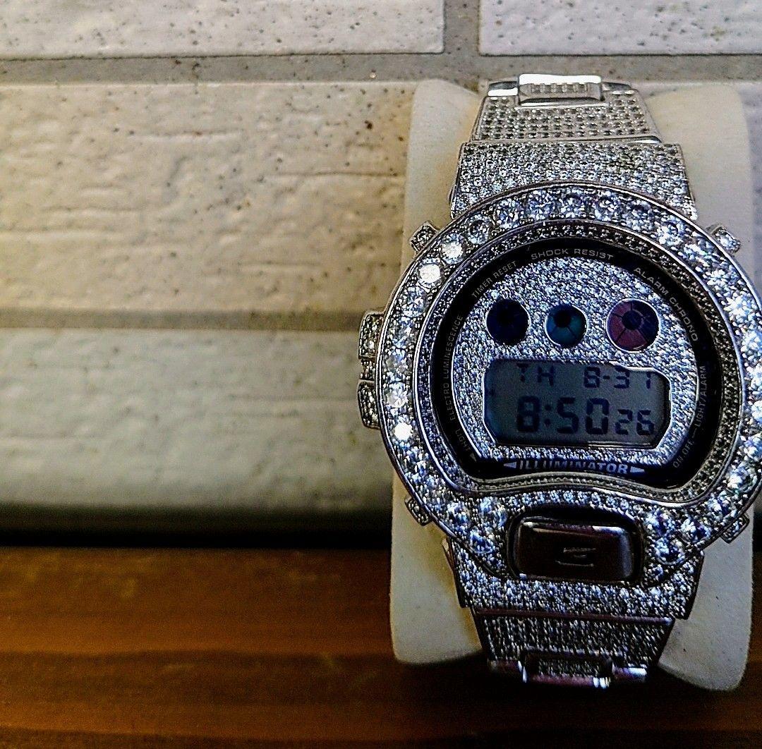 【中古】G-SHOCK　アフタースワロスキー　デジタル腕時計　DW6900