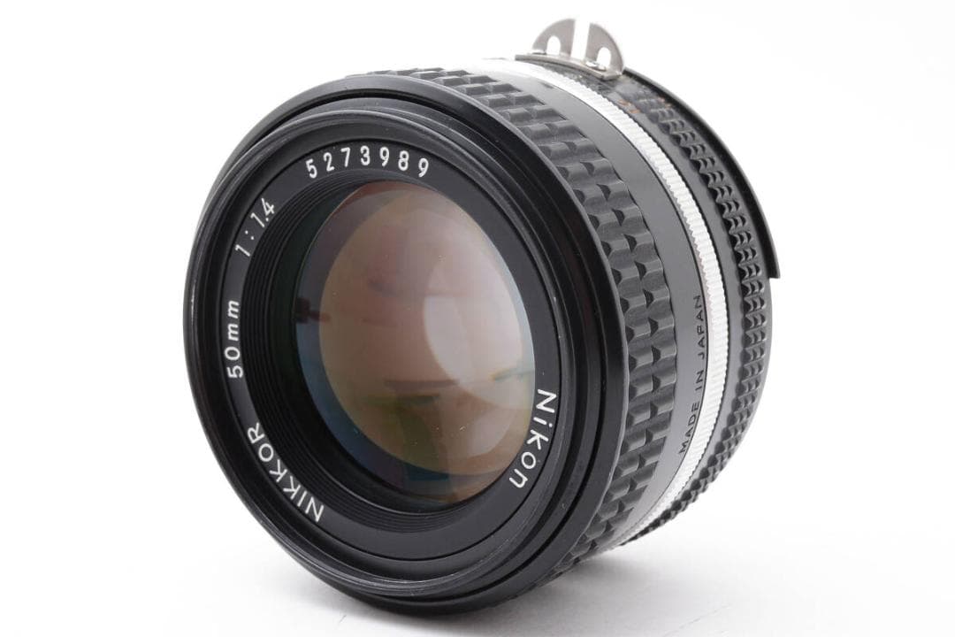 ★極美品★ニコンNikon Ai-S 50mm f1.4 フード付き #595