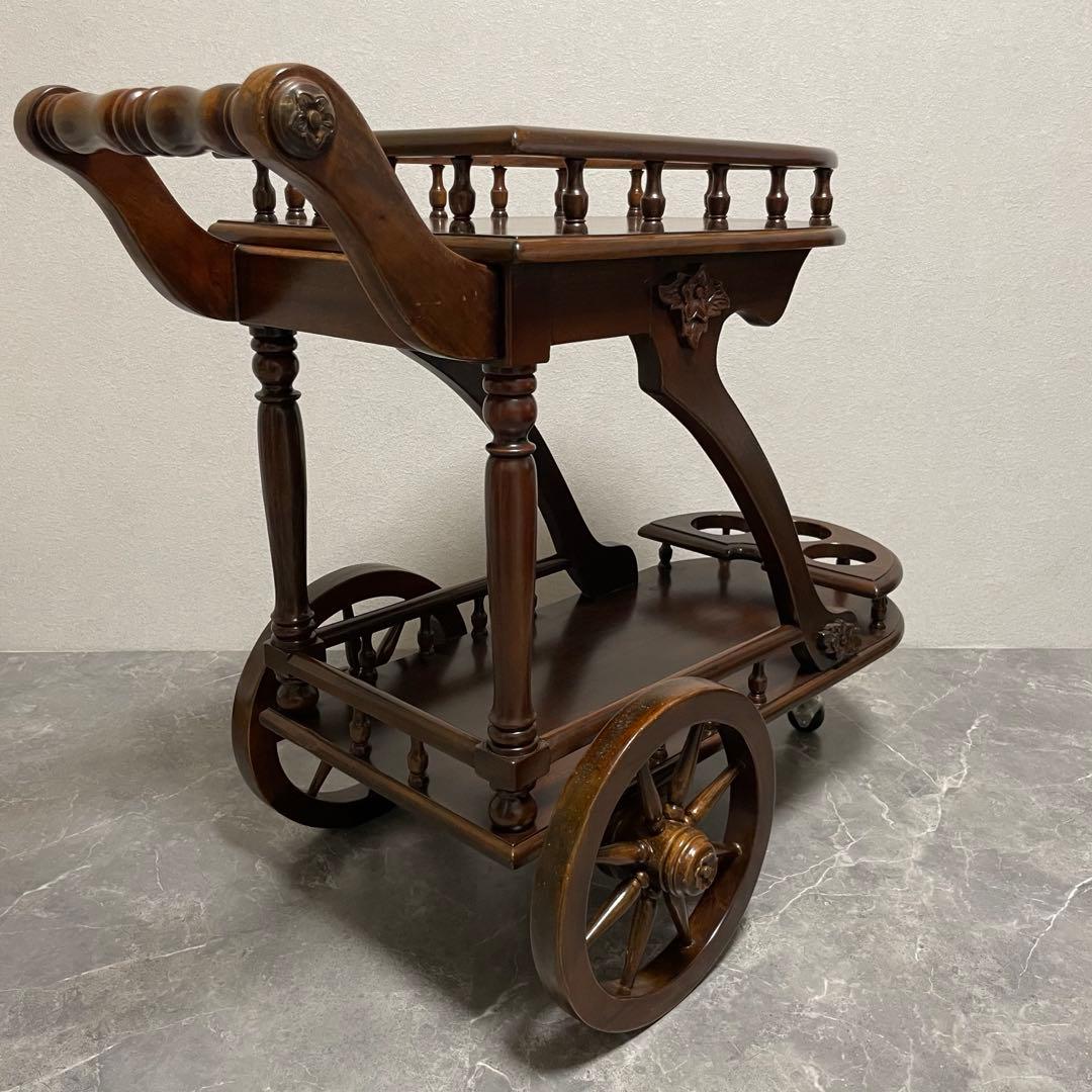 希少　アンティーク トロリーワゴン ワインラックワゴン　キッチンワゴン