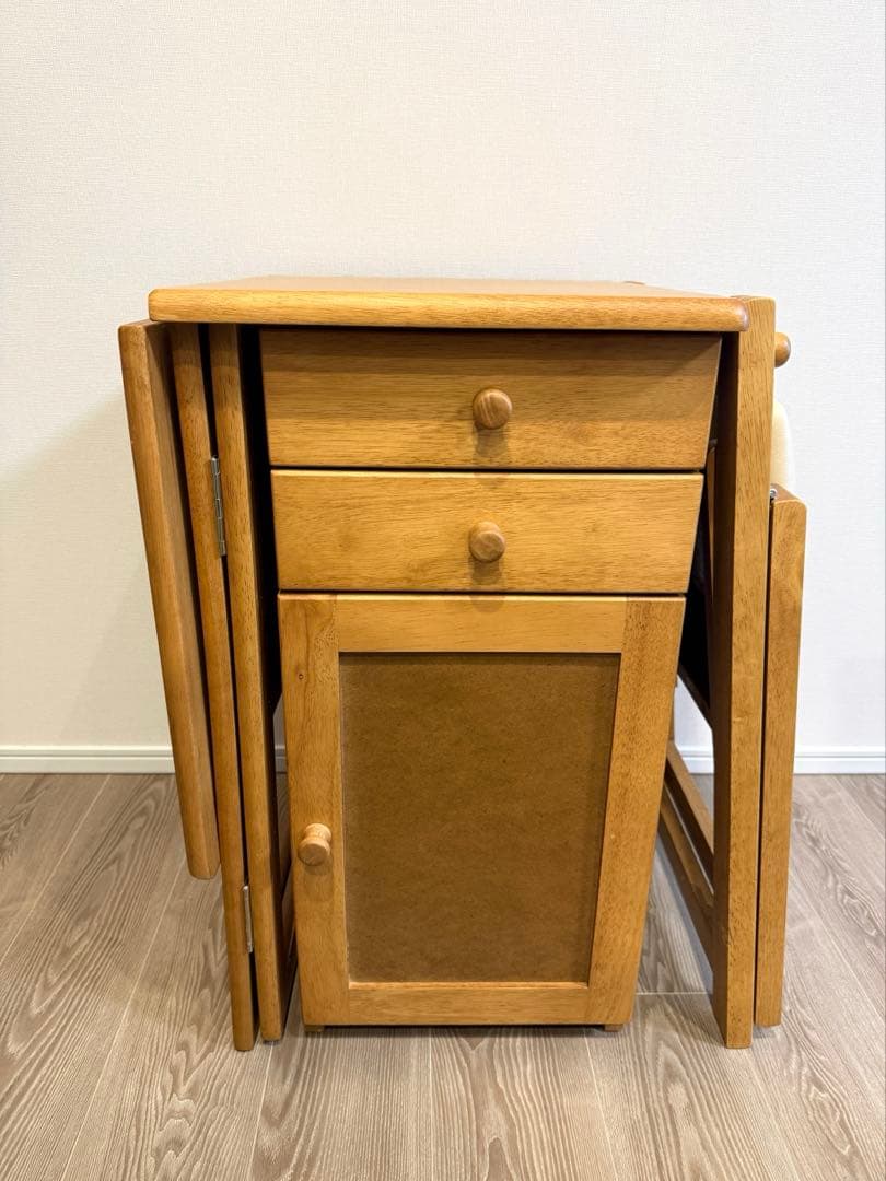 YAMAZEN 折りたたみデスク&チェアセット　ミシン机