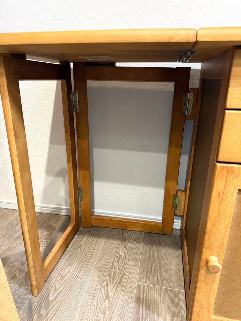 YAMAZEN 折りたたみデスク&チェアセット　ミシン机