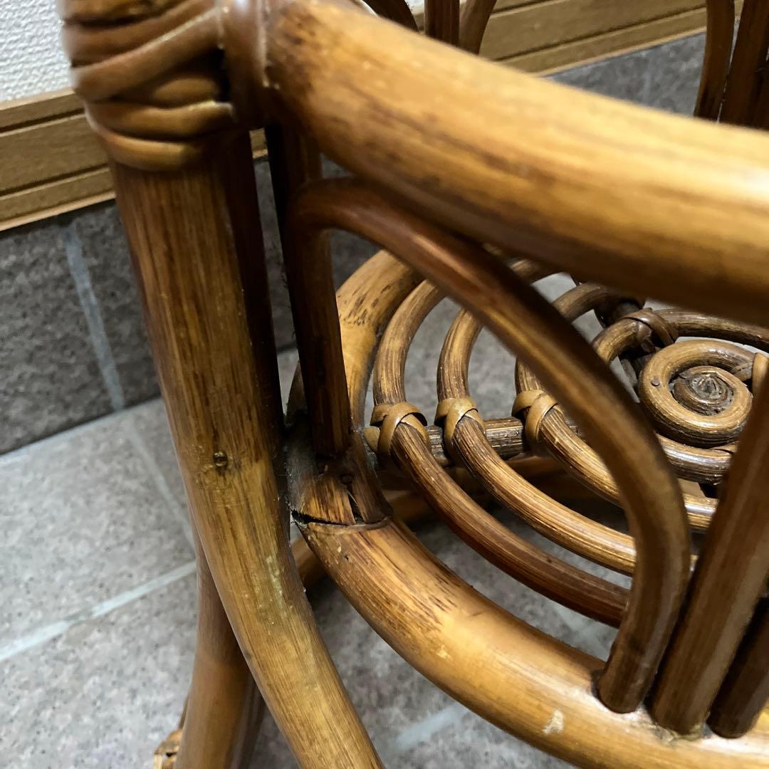 ラタン　藤家具　2段　フラワースタンド　鉢カバー