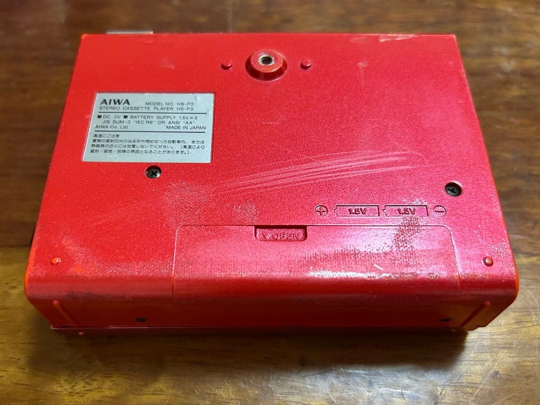 AIWA HS-P3 カセットボーイ cassetteboy 赤 ジャンク品
