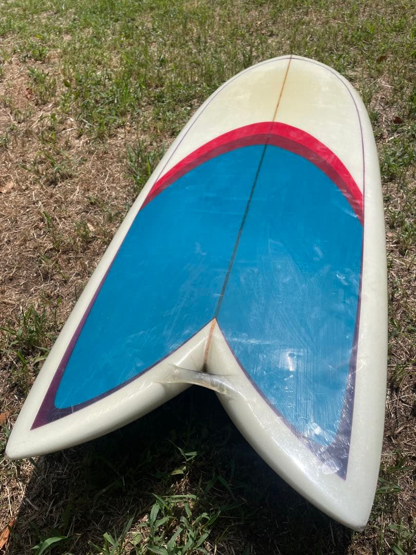 レトロツインフィッシュ5.10厚さ浮力あり