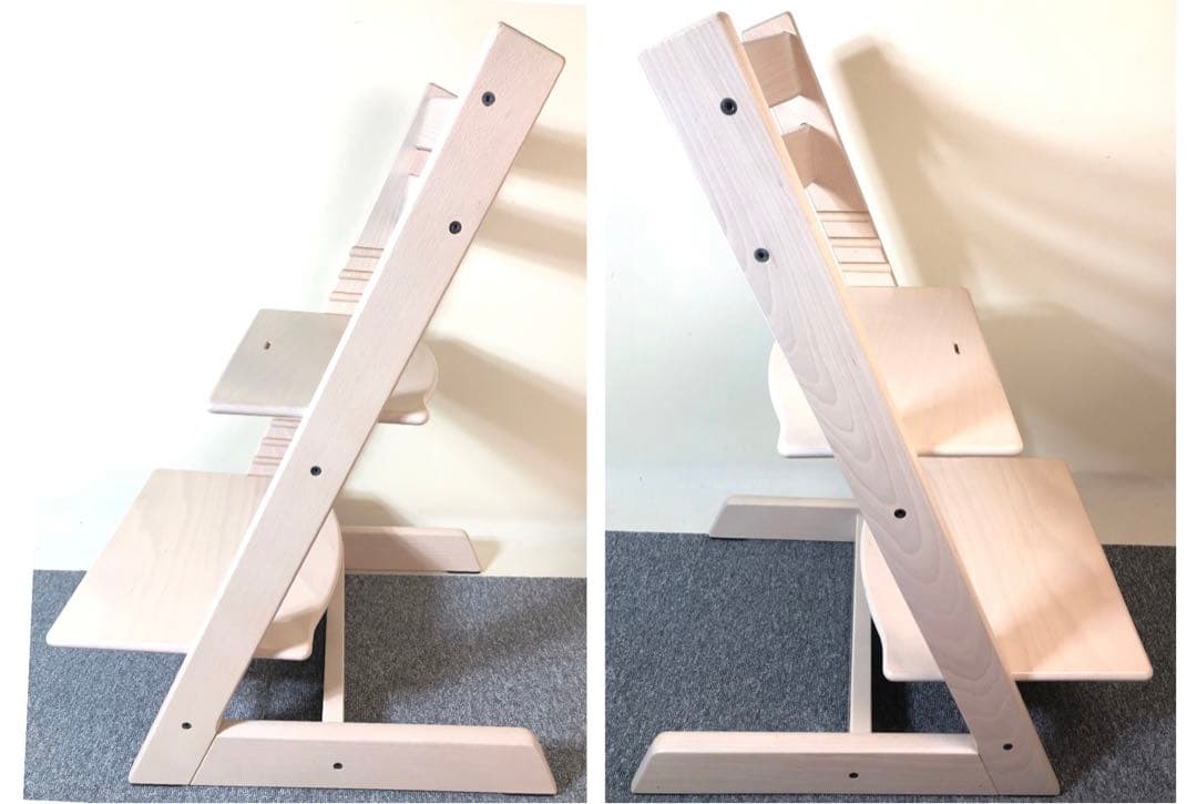 【組み立てたまま発送】美品! ストッケ トリップトラップ ホワイトウォッシュ