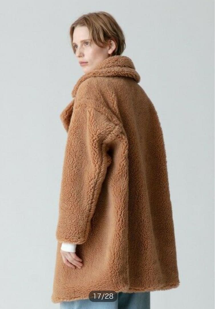 新品 allureville ウールMIXボアPコート キャメル　半額以下