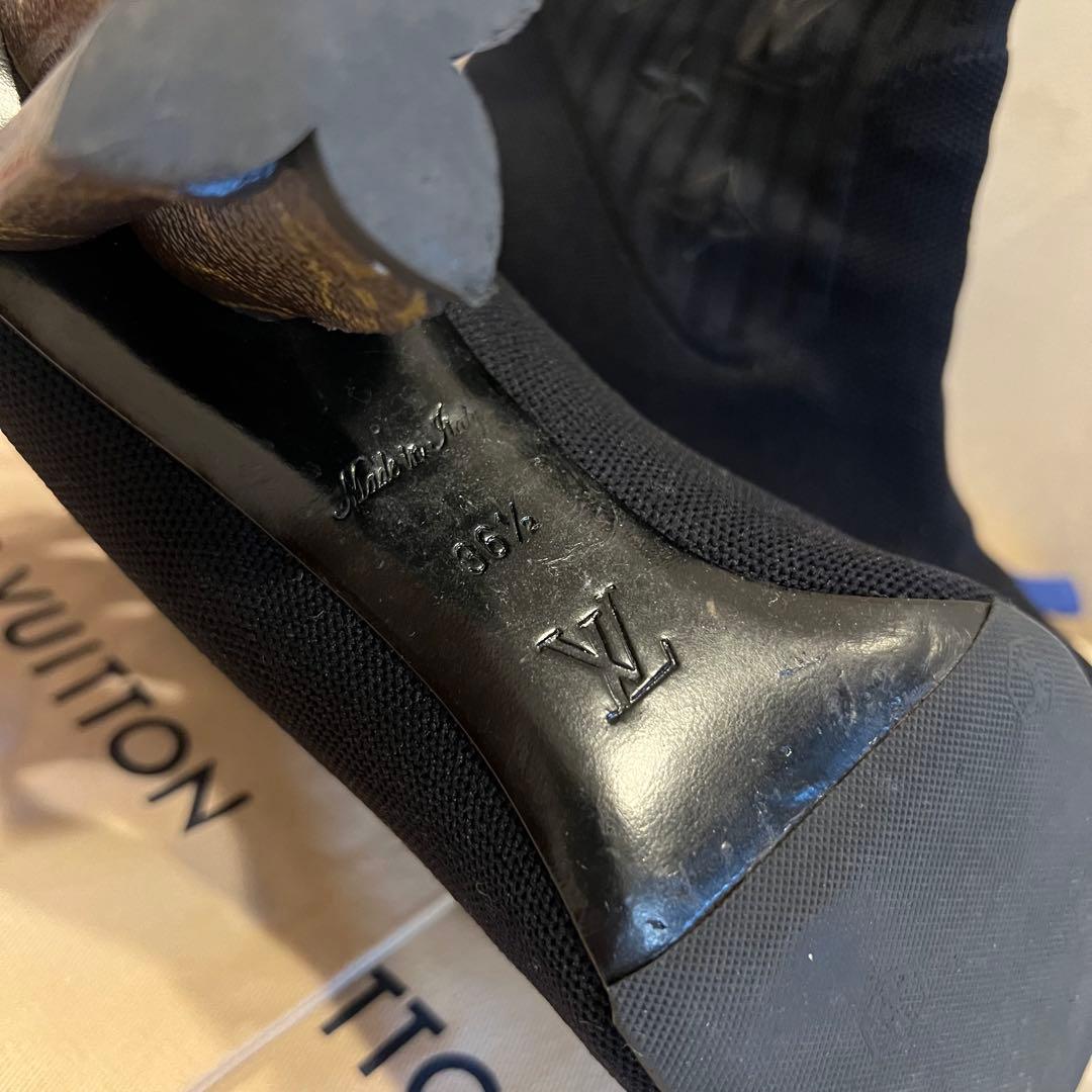 専用 louisvuitton ルイヴィトン シルエットアンクルブーツ ニット