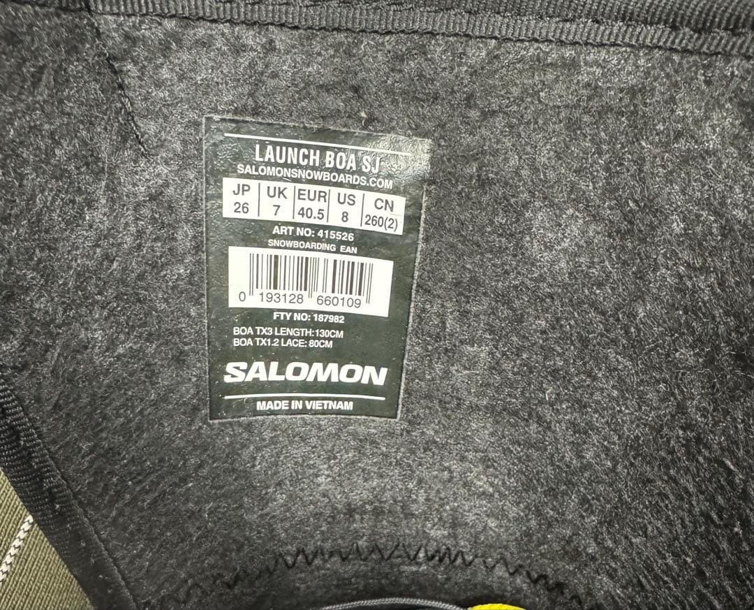 Salomon Launch boa sj スノボブーツ　22-23モデル