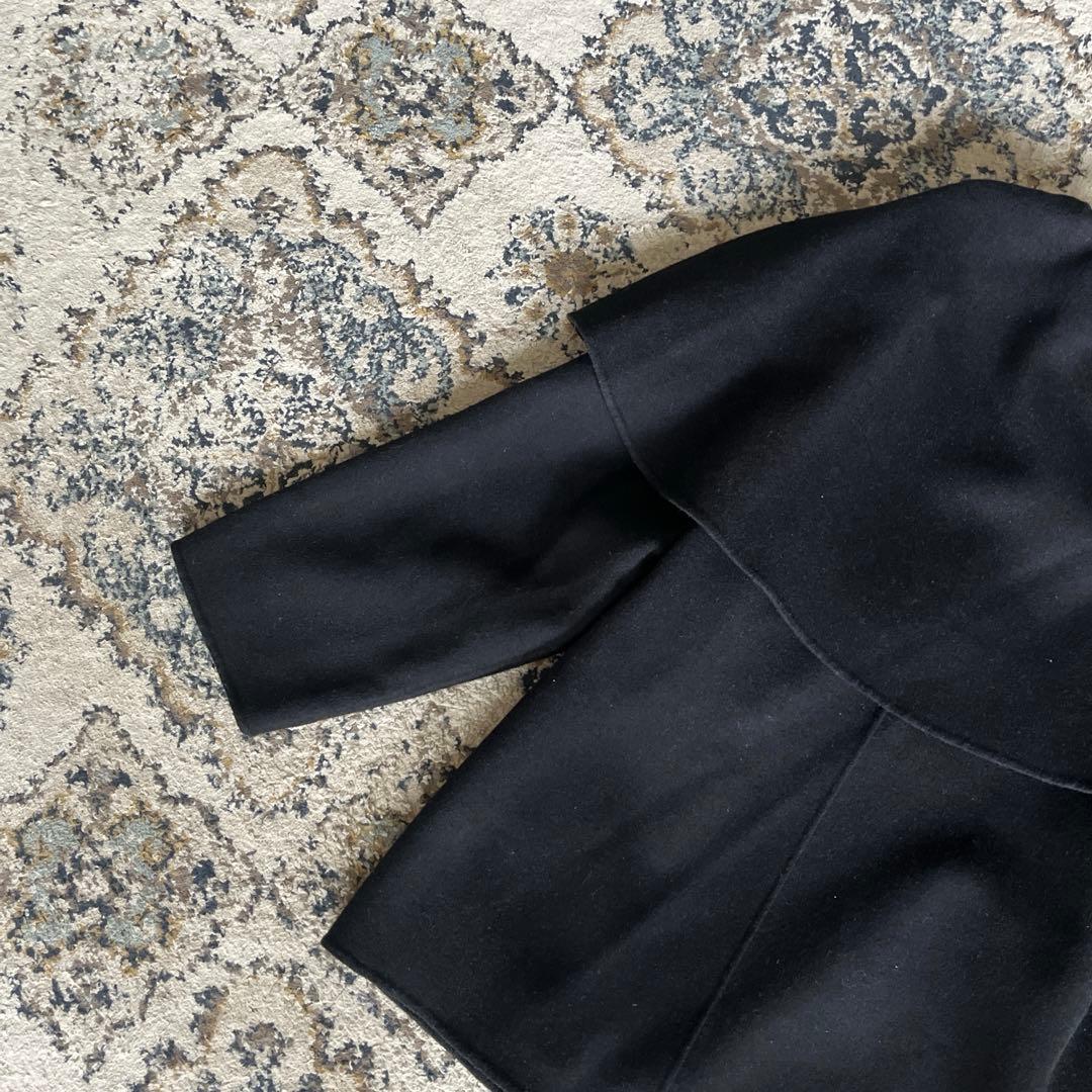 MACHATT マチャット オーバーカラーウールコート ブラック