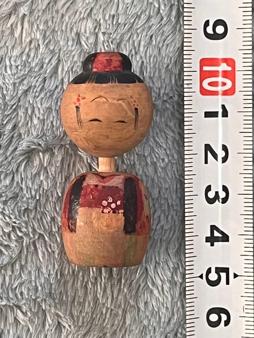ミニチュアこけし15体　木製　手作り　首振りこけし　最小1センチ　昭和30年代