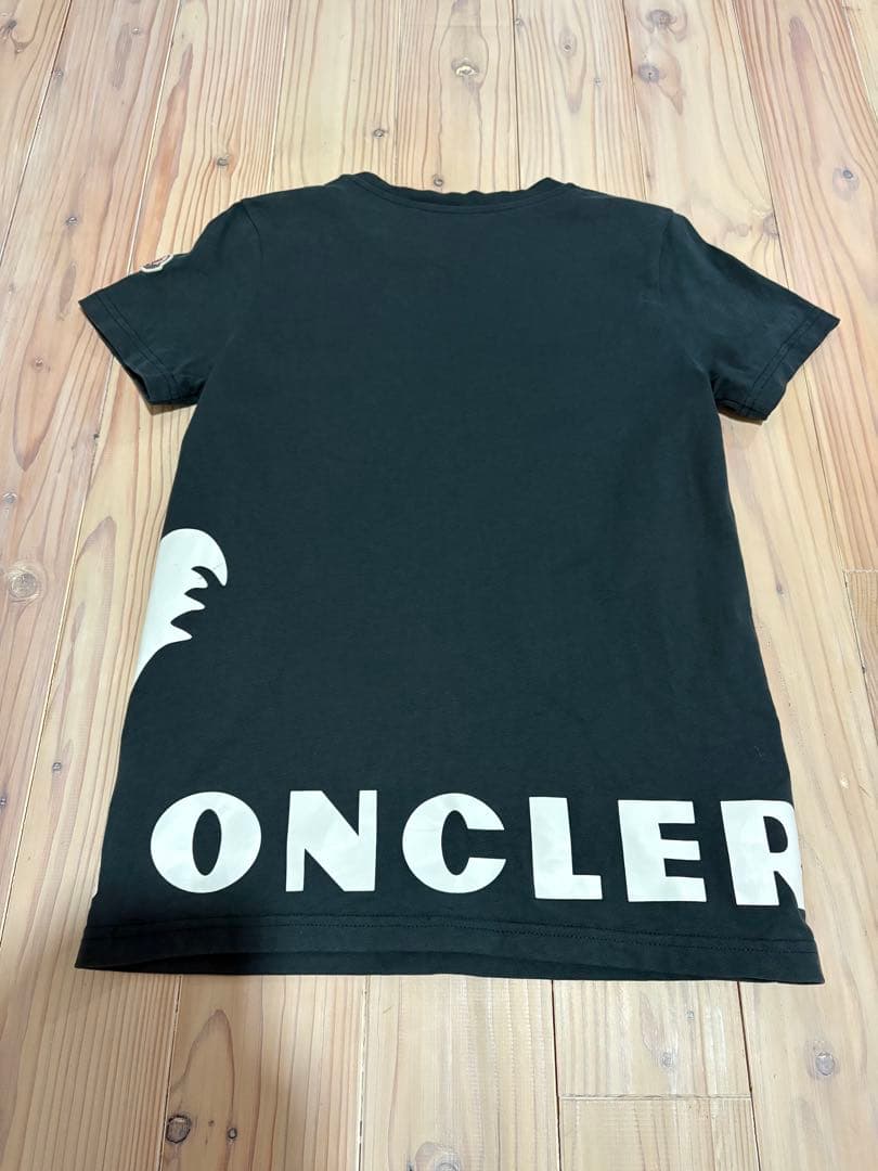 MONCLER ブラック Tシャツ(キッズ)