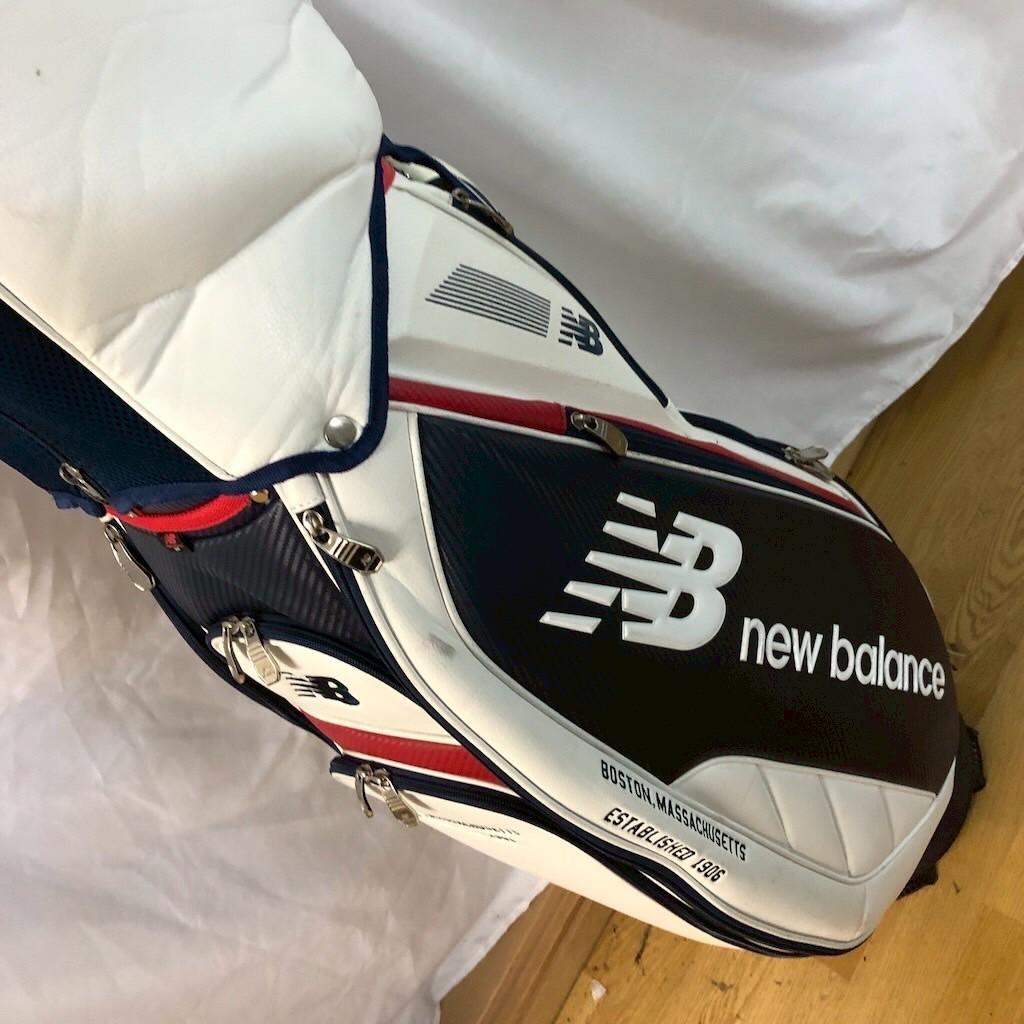 New Balance ニューバランス ゴルフ キャディバッグ ホワイト ネイビ