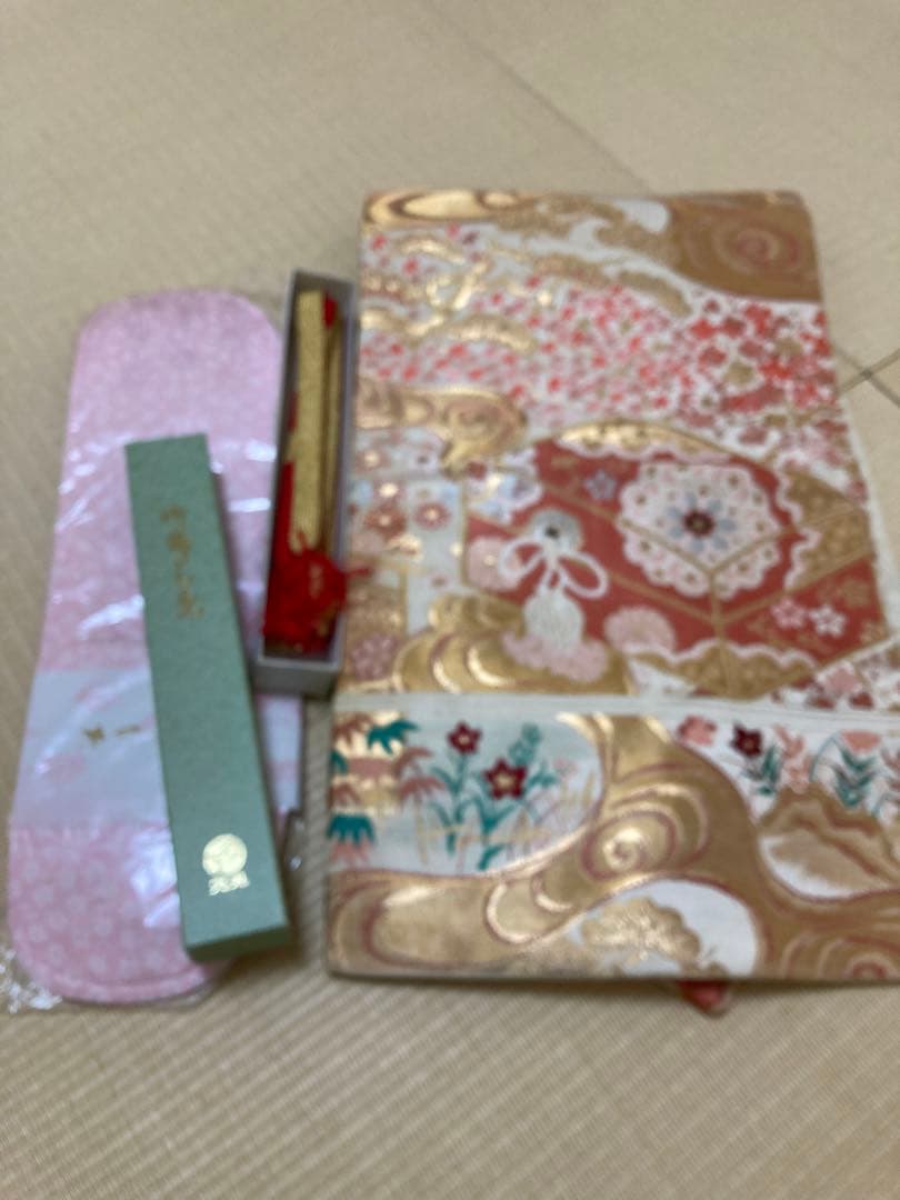 振袖　成人式　7点セット帯、小物付き