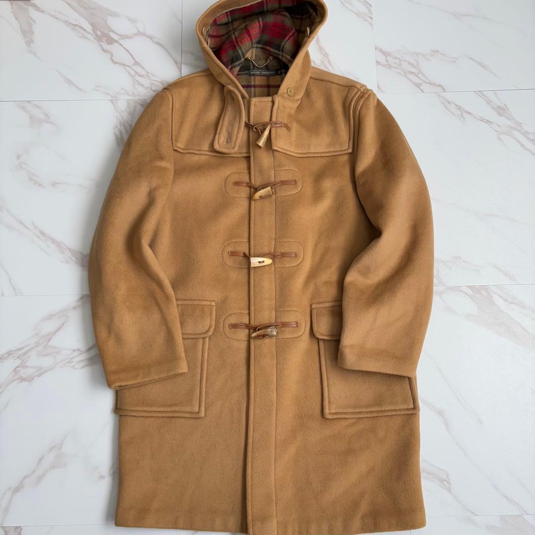 希少✨️英国製 ブルックスブラザーズ ダッフルコート キャメル チェック