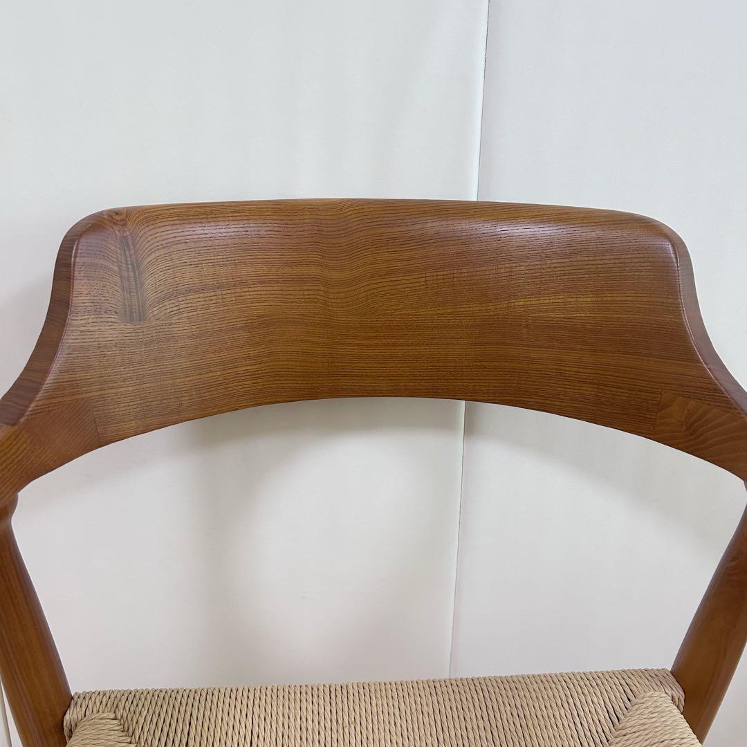 ペーパーコード　アームチェア　アッシュ　タンスのゲン ブラウン　天然木　無垢材②