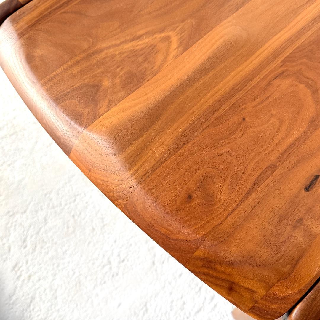 美品 ナガノインテリア DC354-1WU ウォールナット アームチェア 板座