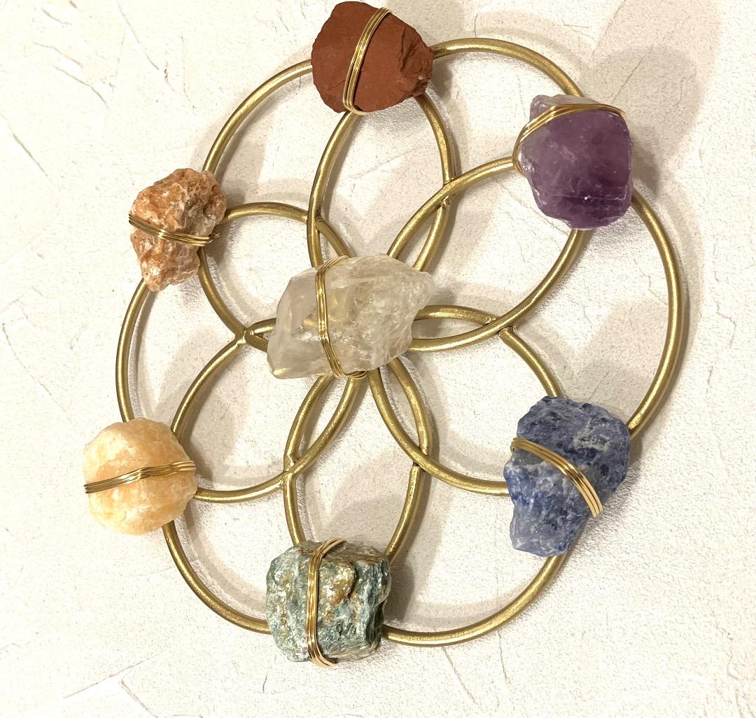 【新品】パワーストーン／クリスタルグリッド　チャクラ／天然石／希少