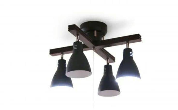 電球付　4灯シーリングライト　スポットライト