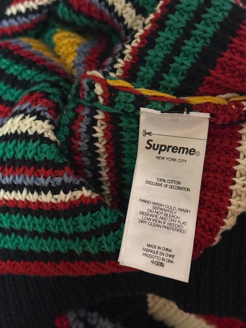 シュプリーム スモールボックス リブド セーター“マルチ Mサイズ