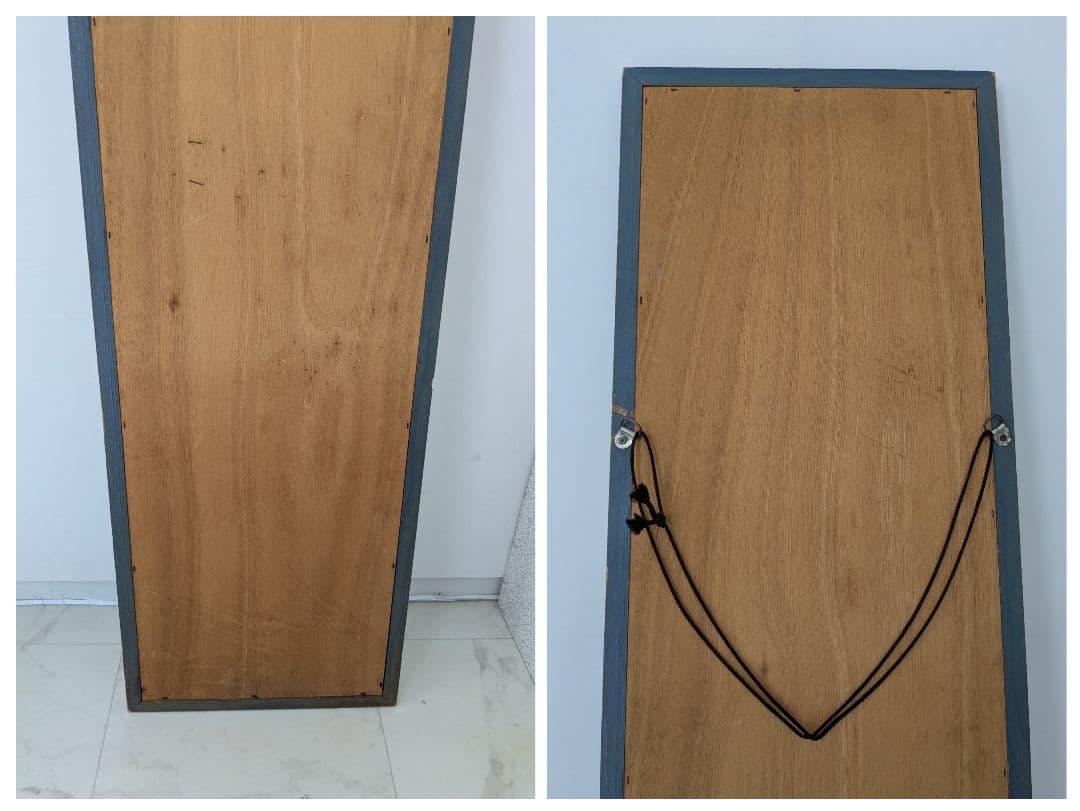 70-80s vintageのモダンなウォールミラー。