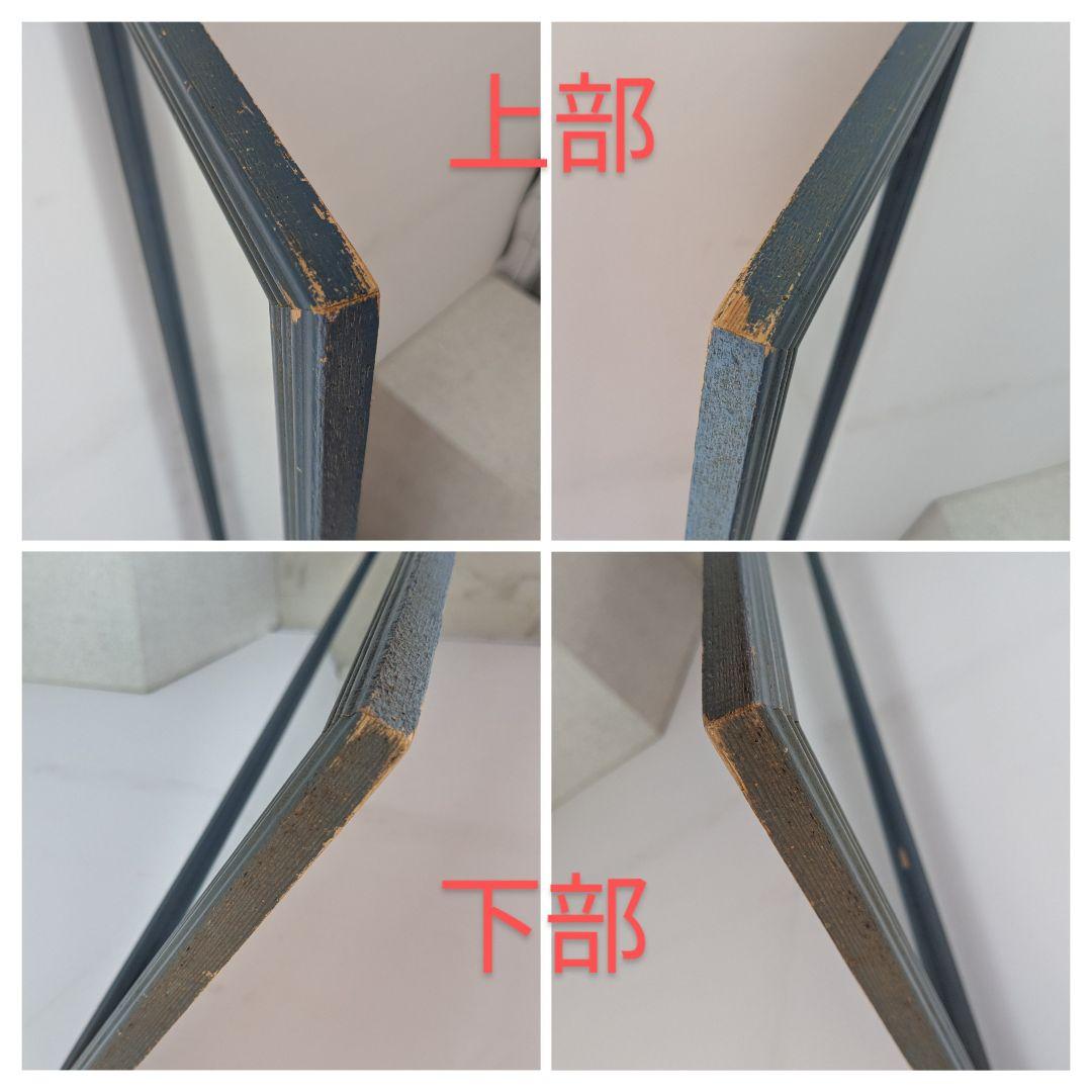 70-80s vintageのモダンなウォールミラー。