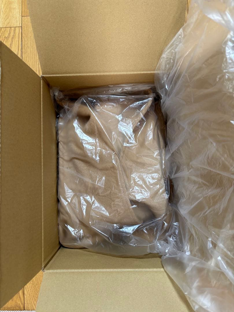 オンワード樫山　23区　ベージュ フード付きウールコート