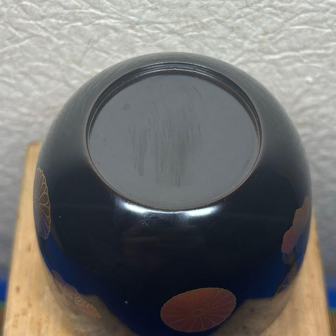 裏千家十四代 淡々斎の花押　今日 高台寺蒔絵中棗 共箱