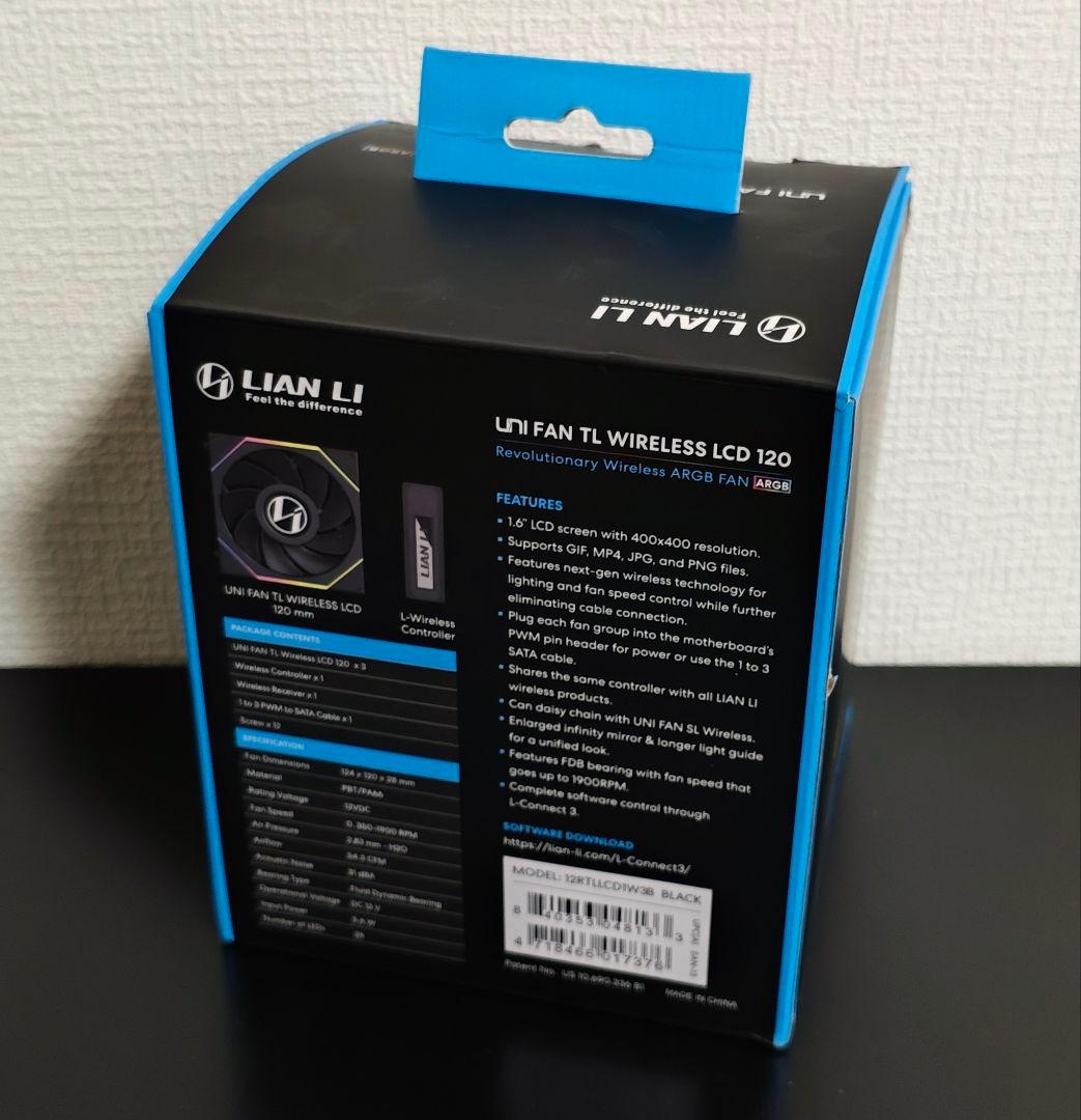PC用ファン・クーラー Lian Li UNI FAN SL WIRELESS LCD 120