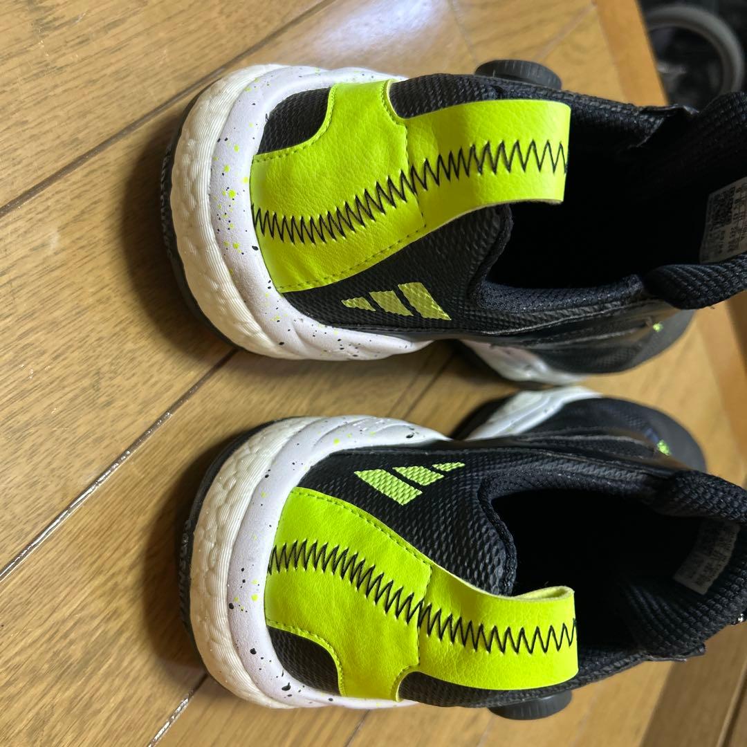 adidasコードカオス25ボアゴルフシューズ ブラック/グリーン 26.5cm