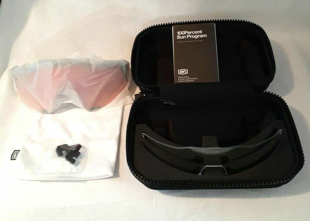 最新版 100% SPEEDCRAFT ブラック ワンハンドレッド サングラス