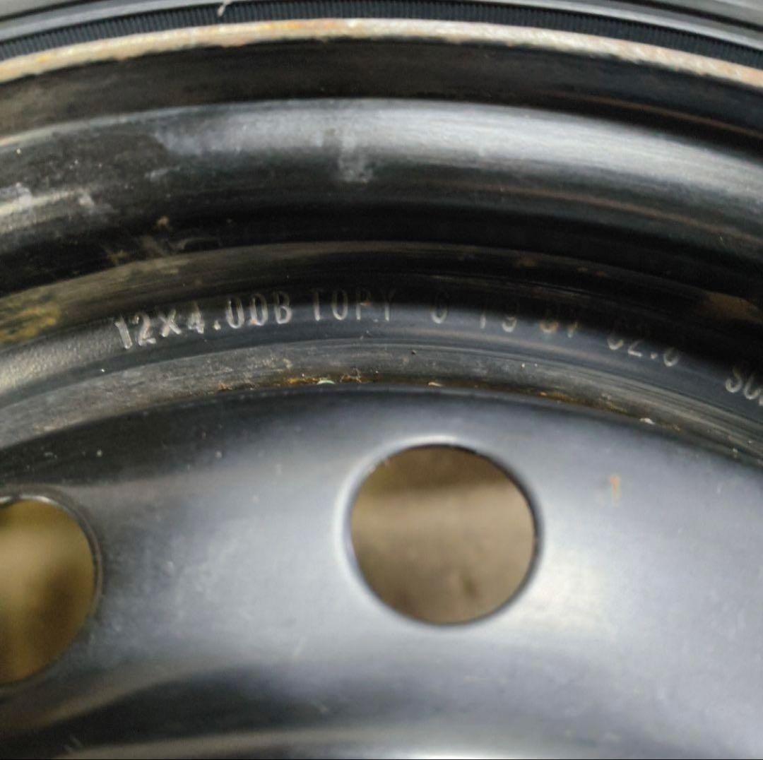 スタッドレス　12インチ　ホイール付き145/80r12 BRIDGESTONE