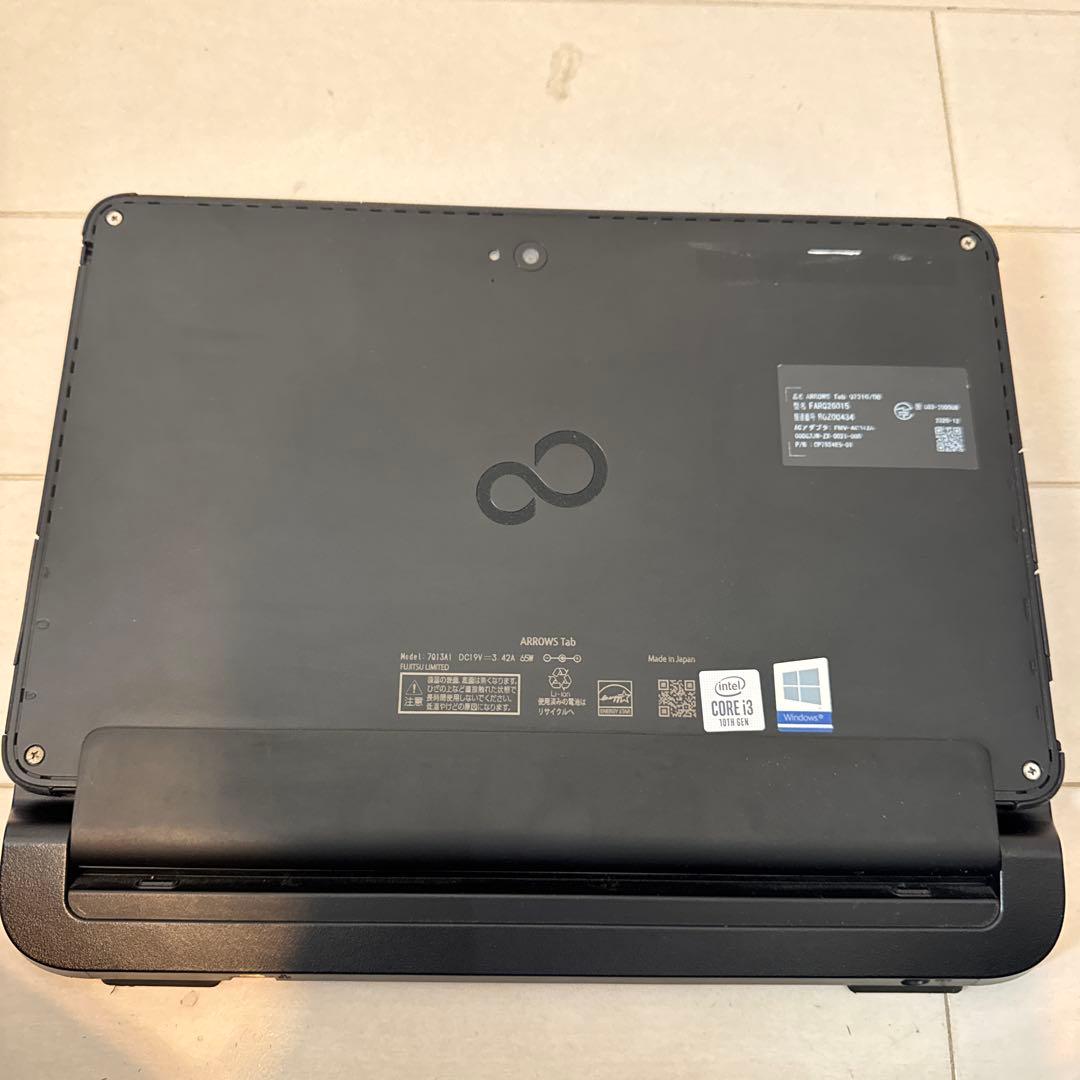 【良品】第10世代 i3 富士通 ARROWS Tab Q7310 Win11
