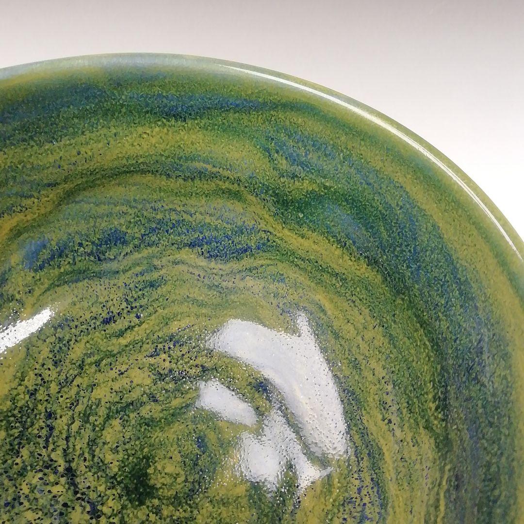 Ｔ６６２　茶碗　『九谷焼』『深厚釉　茶碗』『三代　三ツ井詠一(為吉)造』　共箱