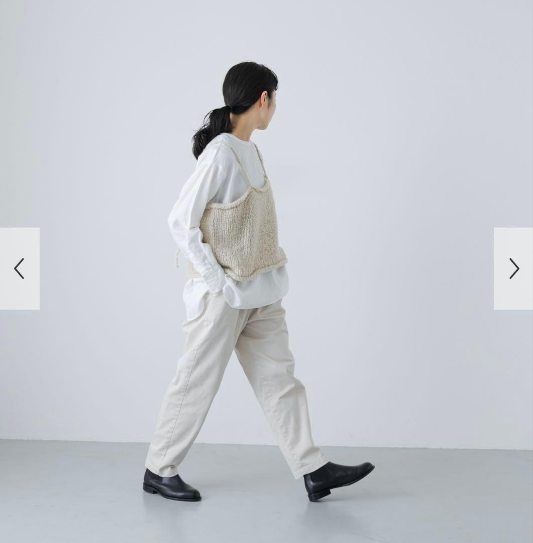 新品　かぐれ　今季　 2025秋冬　アルパカウールブークレニットキャミソール