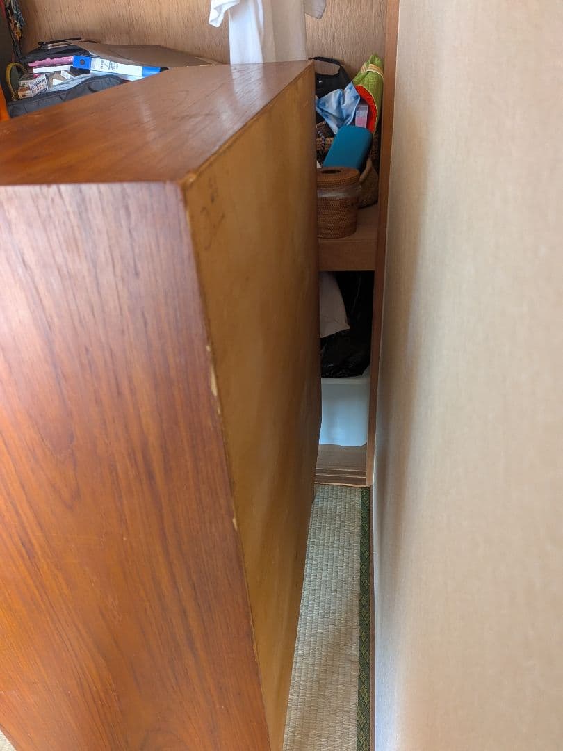 木製デスク 収納付き　ライティングビューロー