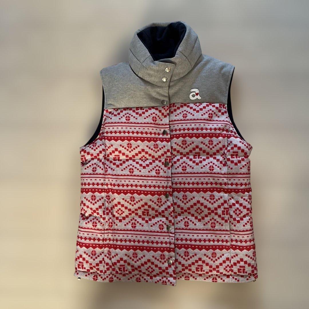 archivio ダウンベスト　紺赤