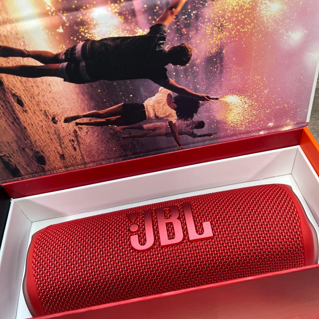 動作◎　JBL FLIP 6 ワイヤレススピーカー レッド Bluetooth