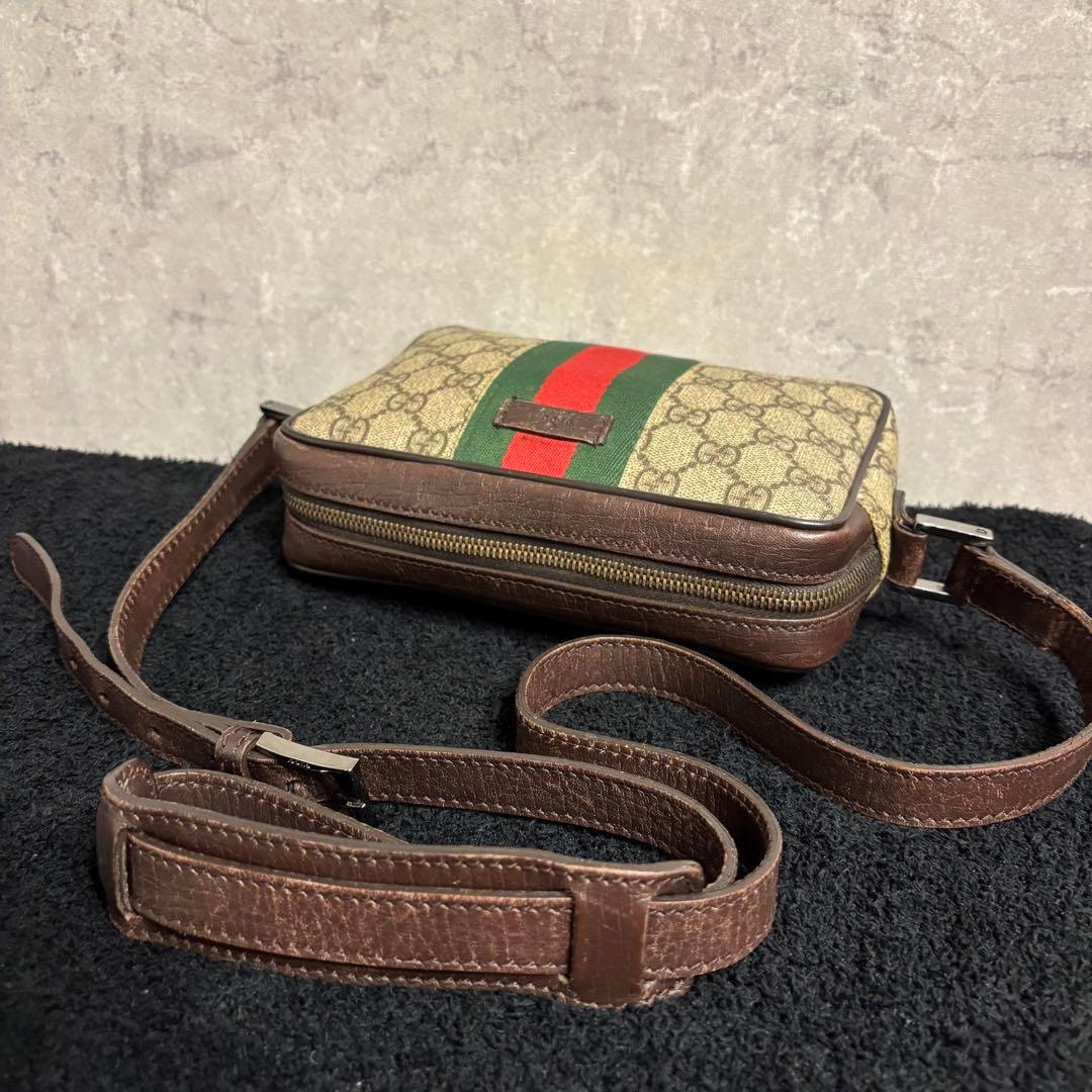 GUCCI グッチ ショルダーバッグ シェリー カメラバッグ GG スプリーム